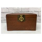Chinese box with brass accents