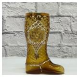 Bohemian Amber boot highly decorated