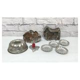 Vintage cookie cutters, and tart pans