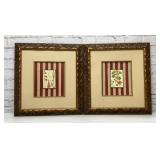 Framed botanical prints