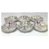 Royal Bayreuth 6 grape plates 6
