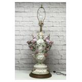 Exquisite Ornate Capodimonte Lamp Antique