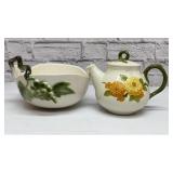TOKAY HULL GRAPES BOWL, Marigold teapot