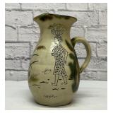 JAPANESE KOBASHIGAWA OKINAWA POTTERY PITCHER Rare