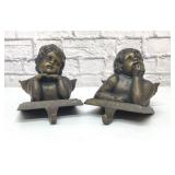 2 CHERUB STOCKING HOLDERS