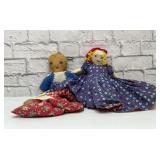 Tipsy Turvy Red Riding Hood & Clothespin doll