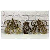 Williamsburg brass trivet set
