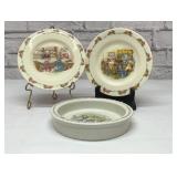 Royal Doulton bunnykins plates, Wedgewood bowl