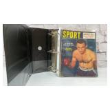 Huge binder, full of vintage 1950s sport magazine