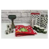 Simply southern mug, napkin rings, pottery