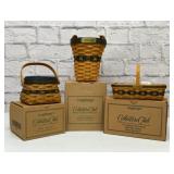 3 Longaberger collectors club baskets