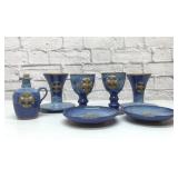 7 PCs English Canterbury pottery