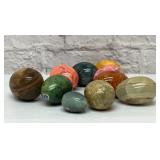 Sorted marble eggs made in Italy