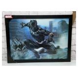 30x23" Large Hologram Black Panther Picture