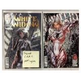 2 absolute Comics white widow signed