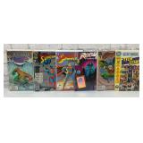 6 assorted DC comic books