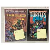 2 teenage Mutant Ninja Turtles comic books