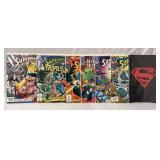7 assorted Superman comic books