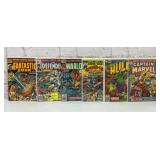 6 assorted Marvel comic books