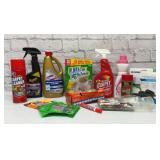 assorted household cleaners