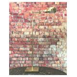 Brass clamshell floor lamp