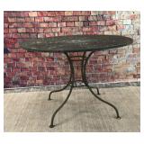 Wrought iron patio table