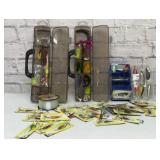 Large group of fishing lures