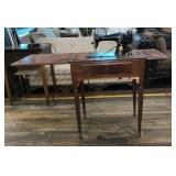 Antique singer, sewing machine in cabinet