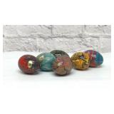 6 Italian alabaster eggs 2ï¿½ï¿½