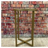 Sm glass & brass table