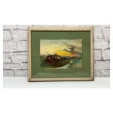 Rural landscape framed art 16 x 14