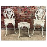 Victorian garden furniture 3 pc iron