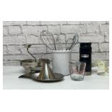 Assorted kitchen utensils