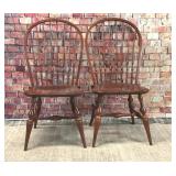 2 Windsor chairs cherry finish