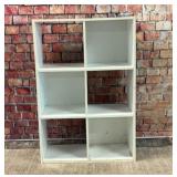 White cube bookshelf