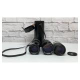 3 VTG camera lenses Nikon, Canon