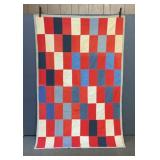 Patriotic quilt throw