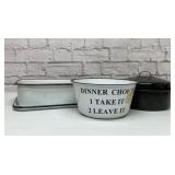 VTG black enamelware