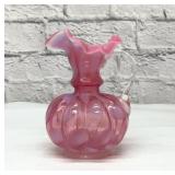 Fenton coin.pitcher cranberry 6