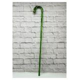 Glass cane with yellow twist