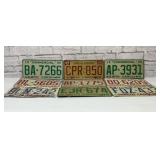 9 Assorted North Carolina license plates