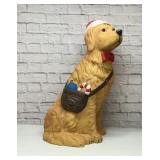 LARGE LED golden retriever blow mold