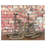 8 assorted C CLAMPS