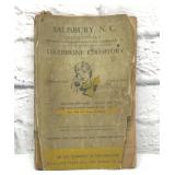 SALISBURY NC VTG PHONE BOOK