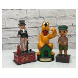 3 VTG Plastic Banks, Bar Toy