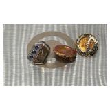 3 10k yellow gold canon mills service pins