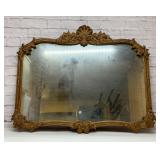 Lg ornate gilt mirror 39 x 31