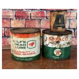 Advertising oil cans