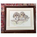 Beagle puppies artwork Wayne Kindley