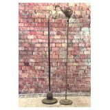 2 wrought iron lamps